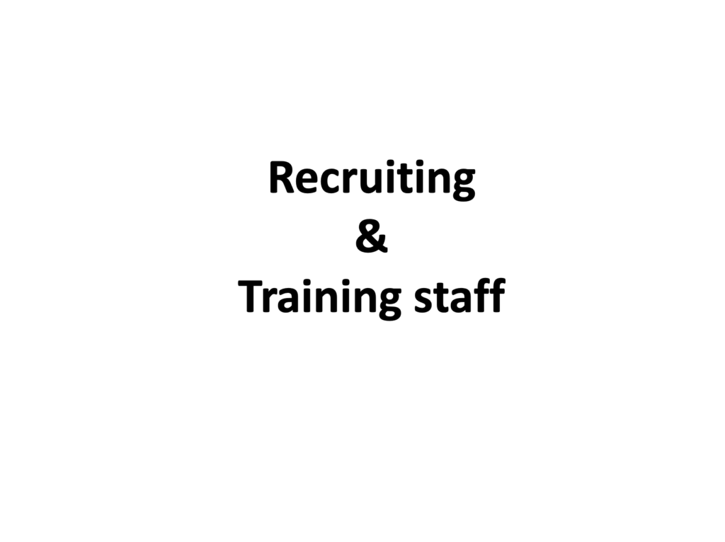 Recruitment Training Presentation Notes